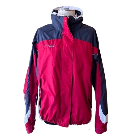 Columbia Sport XL Red Blue White Winter Jacket Coat Skiing Outdoor Snow - Picture 1 of 11